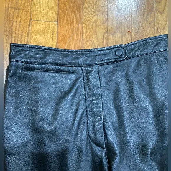 WILSONS LEATHER black leather pants - Picture 5 of 11